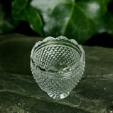 Diamond Cut Footed Vase
